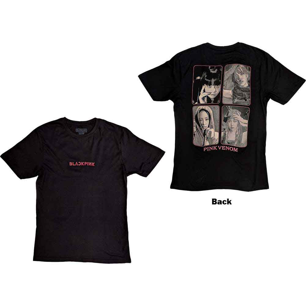 BLACKPINK Pink Venom Group Photo [T-Shirt] - Rock Band Apparel