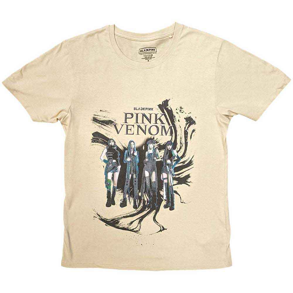 BLACKPINK Pink Venom Oil Stroke [T-Shirt] Neutral