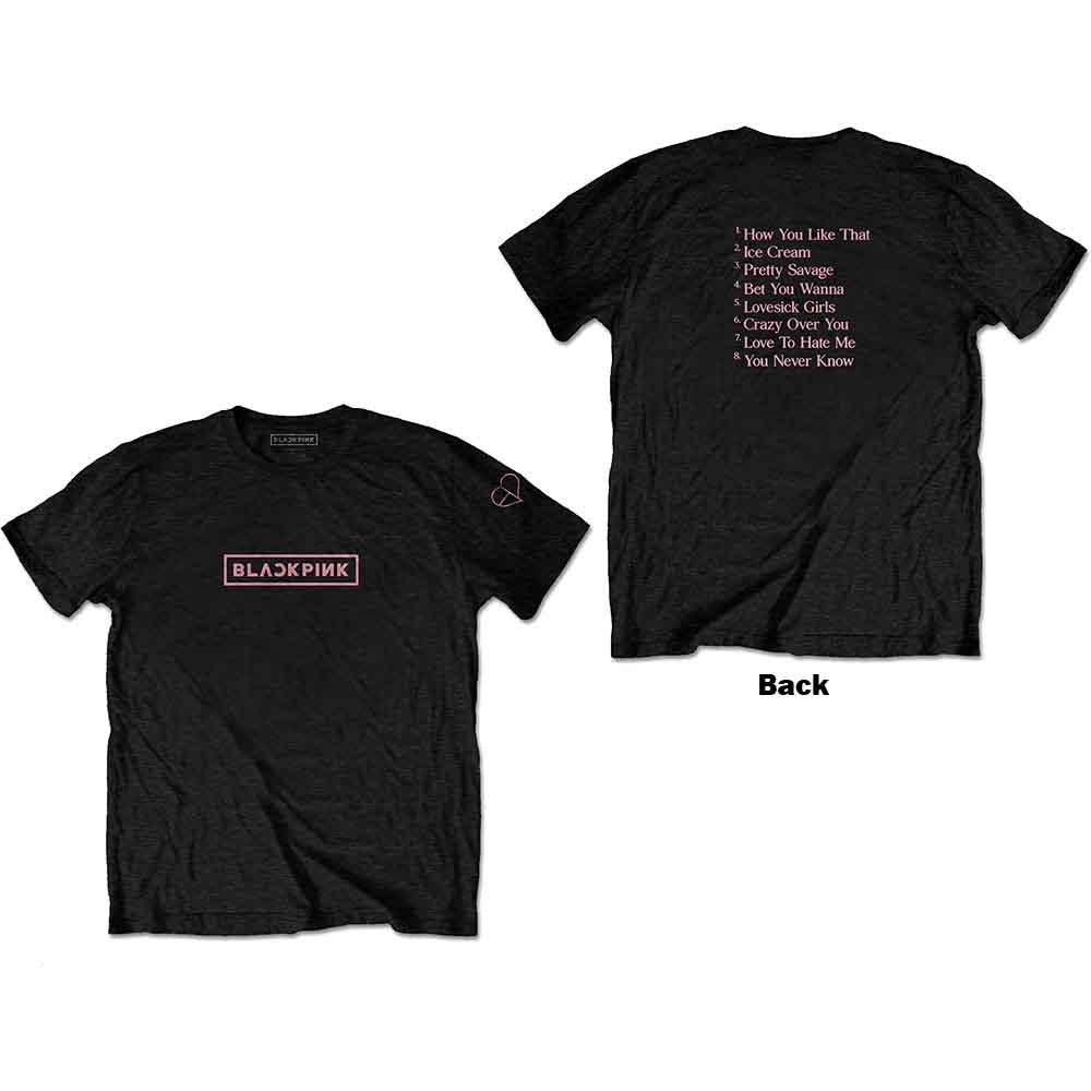 BLACKPINK The Album Track list [T-Shirt] - Rock Band Apparel