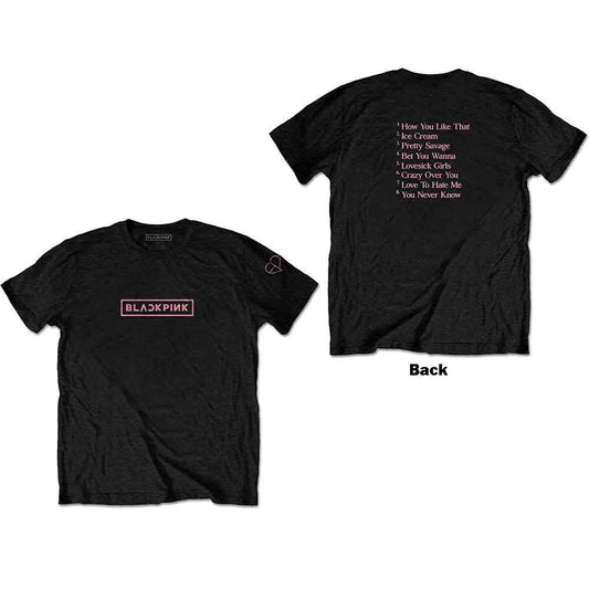 BLACKPINK The Album Track list [T-Shirt] - Rock Band Apparel