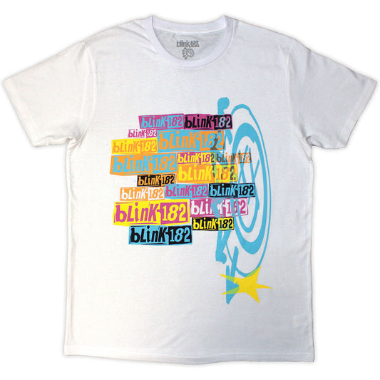 Blink-182 Multi Stacked Logo [] White