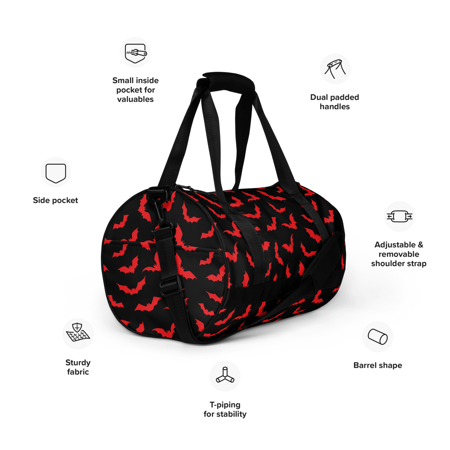 Bloody Bats Gym Bag