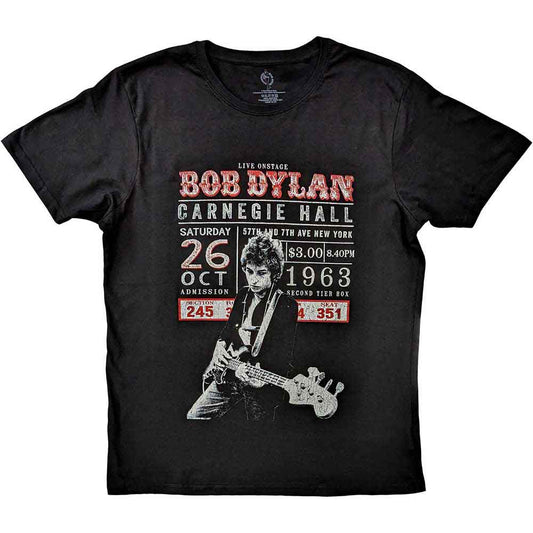 Bob Dylan Carnegie Hall '63 [T-Shirt] - Rock Band Apparel