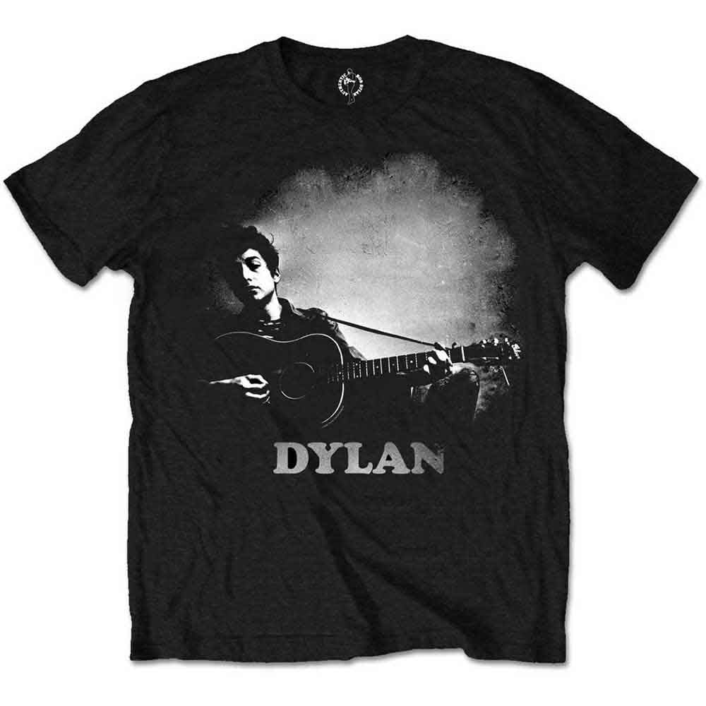 Bob Dylan Guitar & Logo [T-Shirt] Black