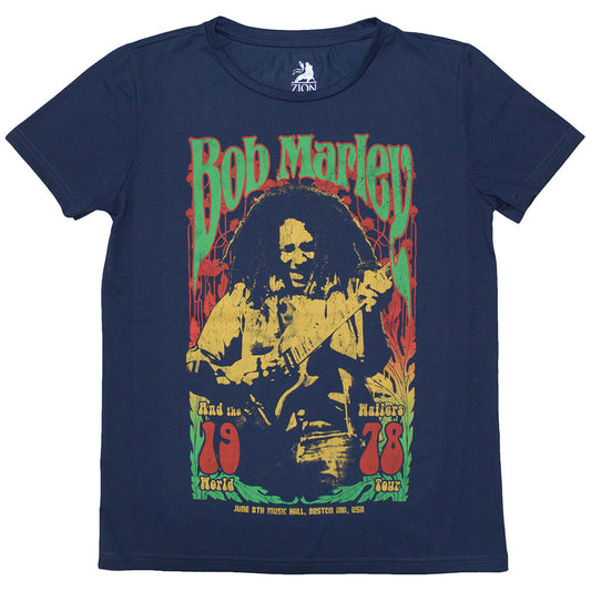 Bob Marley 1978 [T-Shirt] Blue