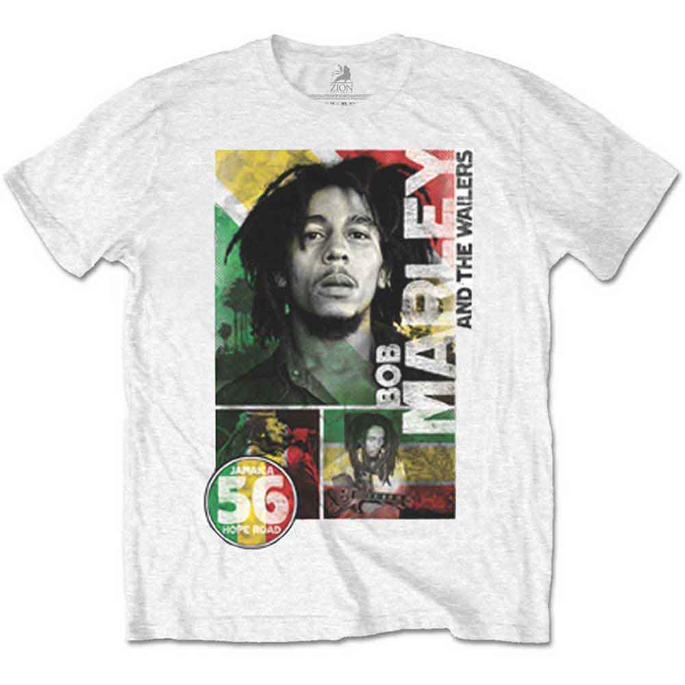 Bob Marley 56 Hope Road Rasta [T-Shirt] - Rock Band Apparel