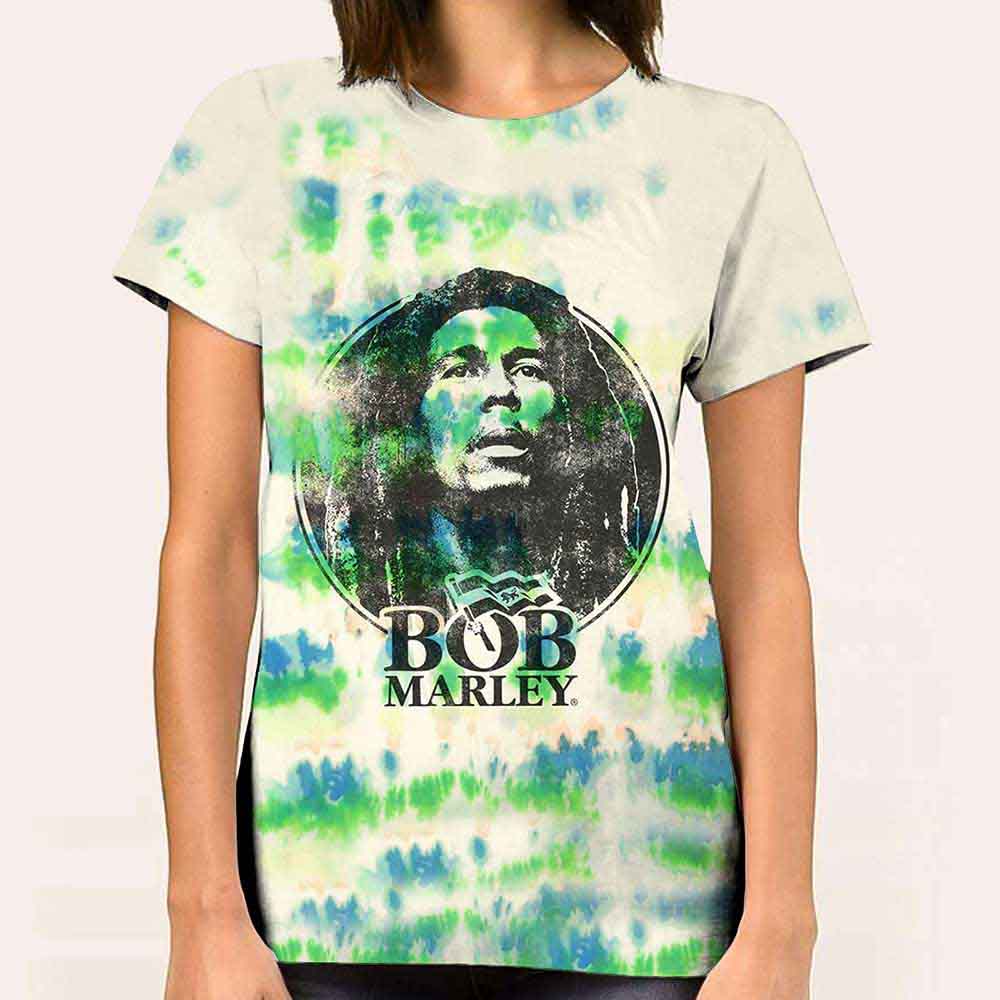 Bob Marley Black & White Logo [T-Shirt] - Rock Band Apparel