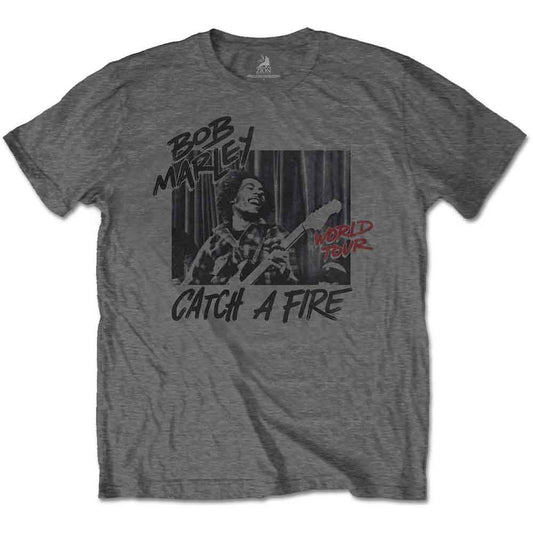Bob Marley Catch A Fire World Tour [T-Shirt] - Rock Band Apparel