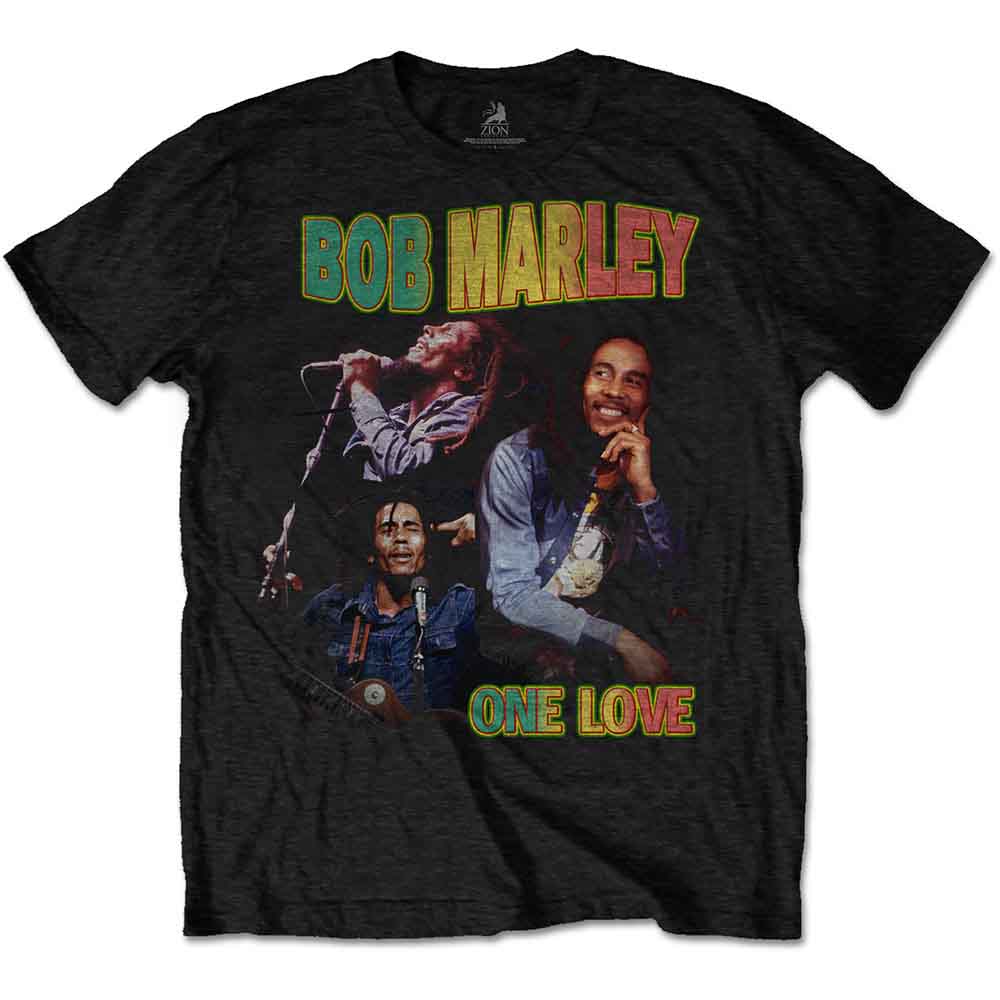 Bob Marley One Love Homage [T-Shirt] - Rock Band Apparel