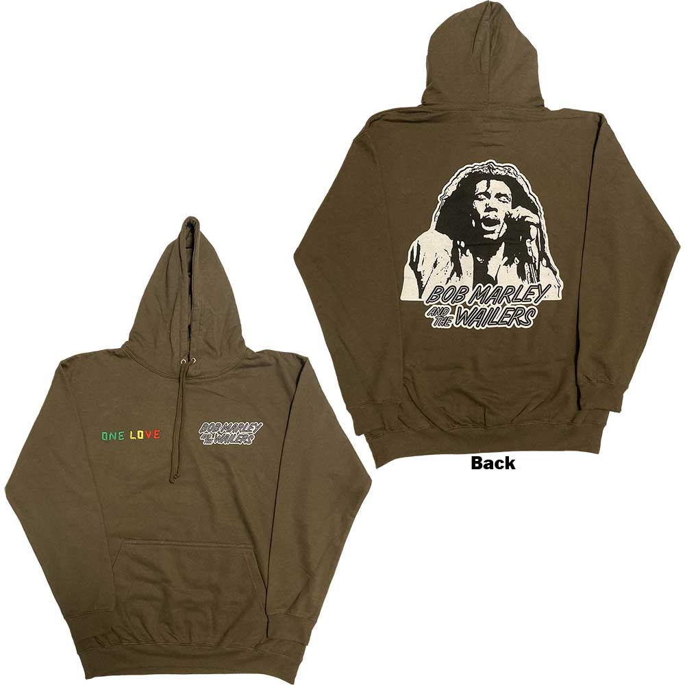 Bob Marley One Love Wailers Mic Photo [Sweatshirt] - Rock Band Apparel