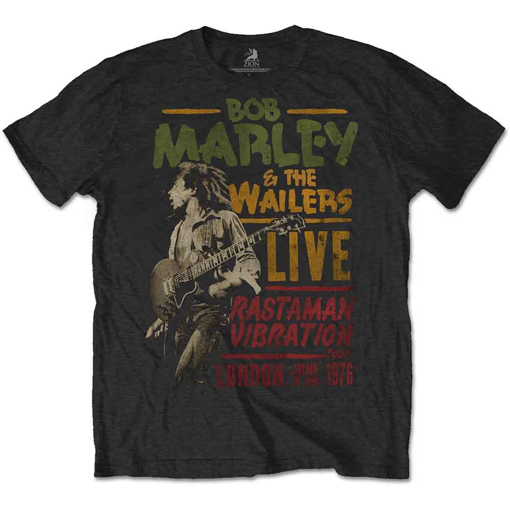 Bob Marley Rastaman Vibration Tour 1976 [T-Shirt] - Rock Band Apparel