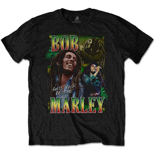 Bob Marley Roots, Rock, Reggae Homage [T-Shirt] - Rock Band Apparel