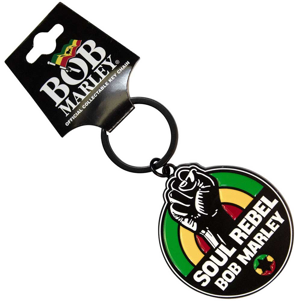 Bob Marley Soul Rebel [Keychain] - Rock Band Apparel