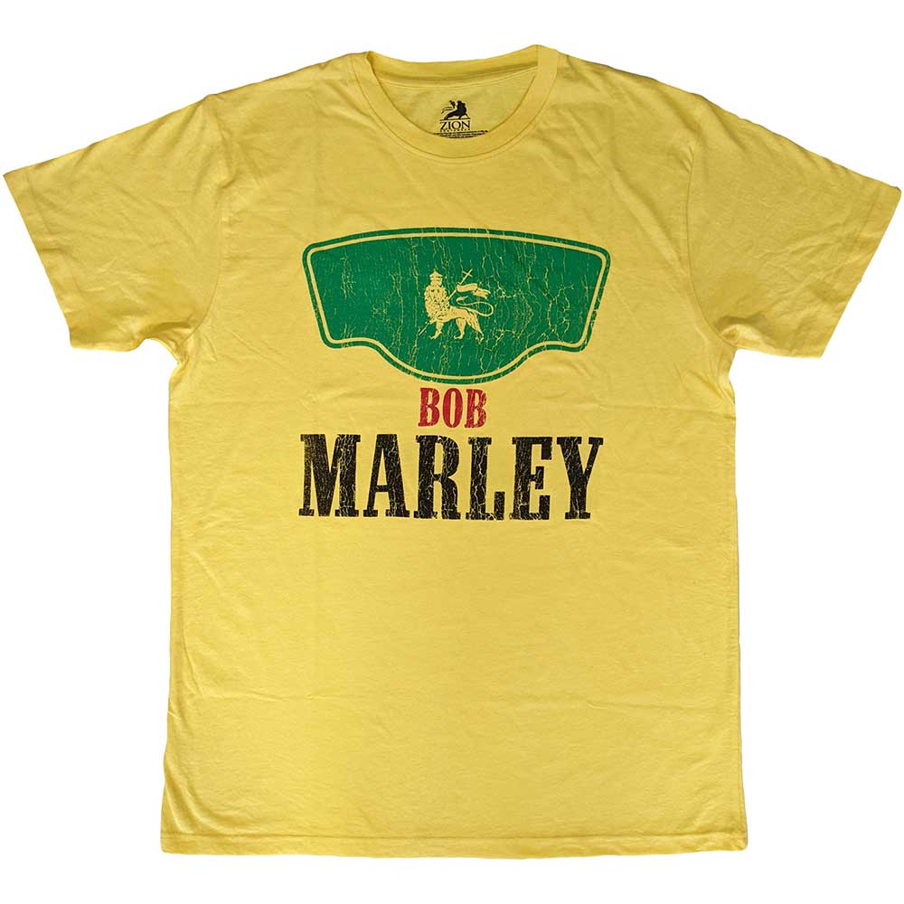 Bob Marley Vintage Green Label [T-Shirt] Yellow