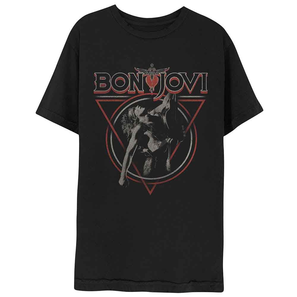 Bon Jovi Triangle Overlap [T-Shirt] - Rock Band Apparel