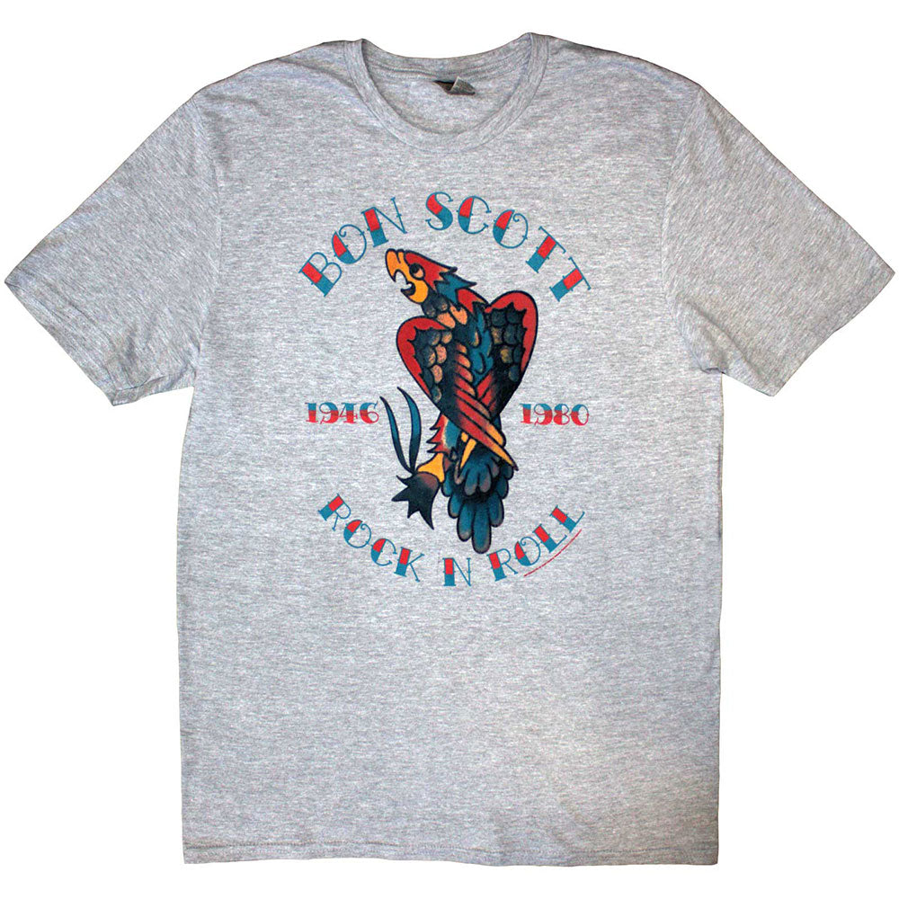 Bon Scott Rock N Roll [T-Shirt] Grey