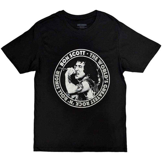 Bon Scott TWGRRS Circle [T-Shirt] - Rock Band Apparel