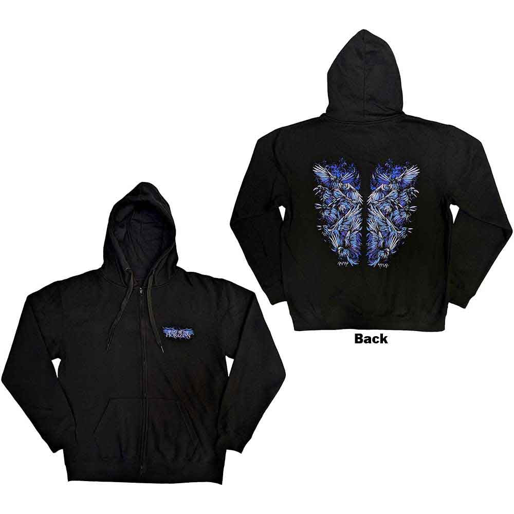 Bring Me The Horizon Blue Crow Wings [Sweatshirt] - Rock Band Apparel