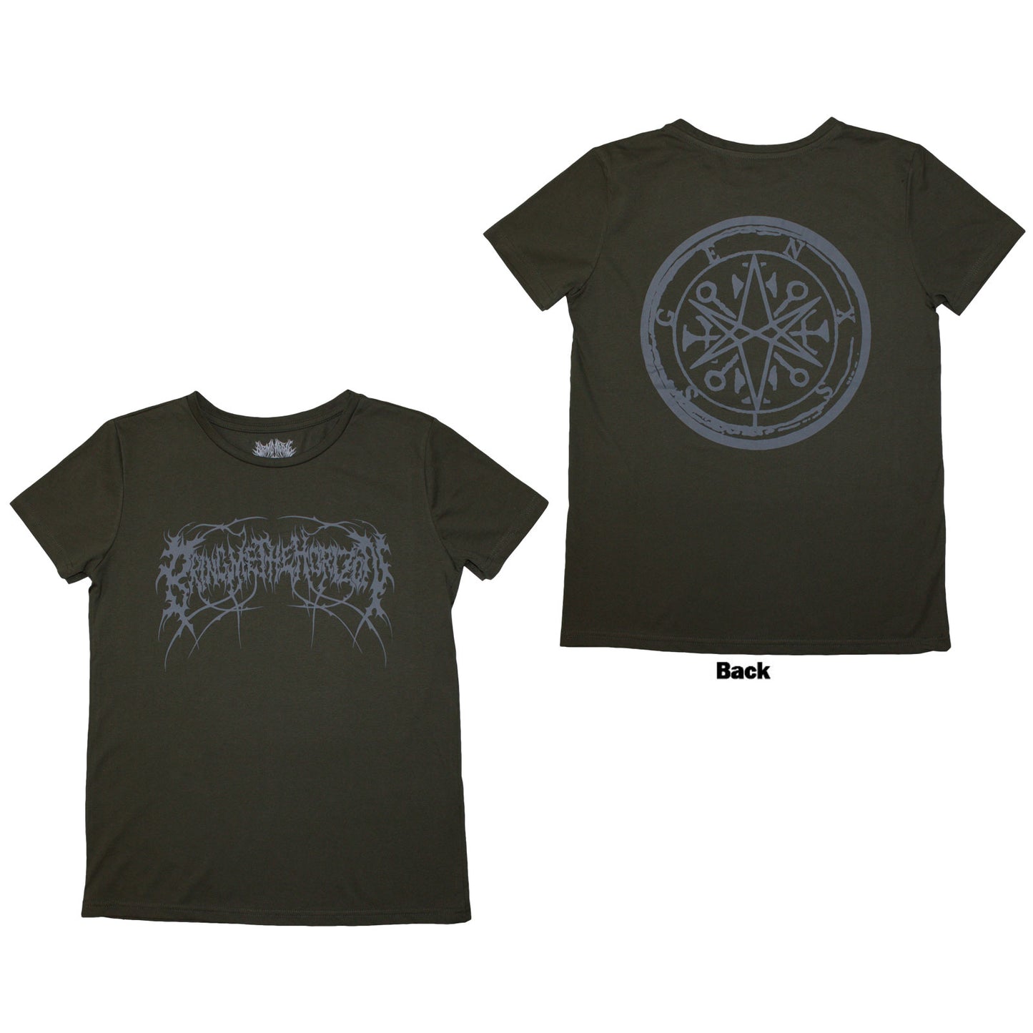 Bring Me The Horizon Metal Logo Genxsis [T-Shirt] Green
