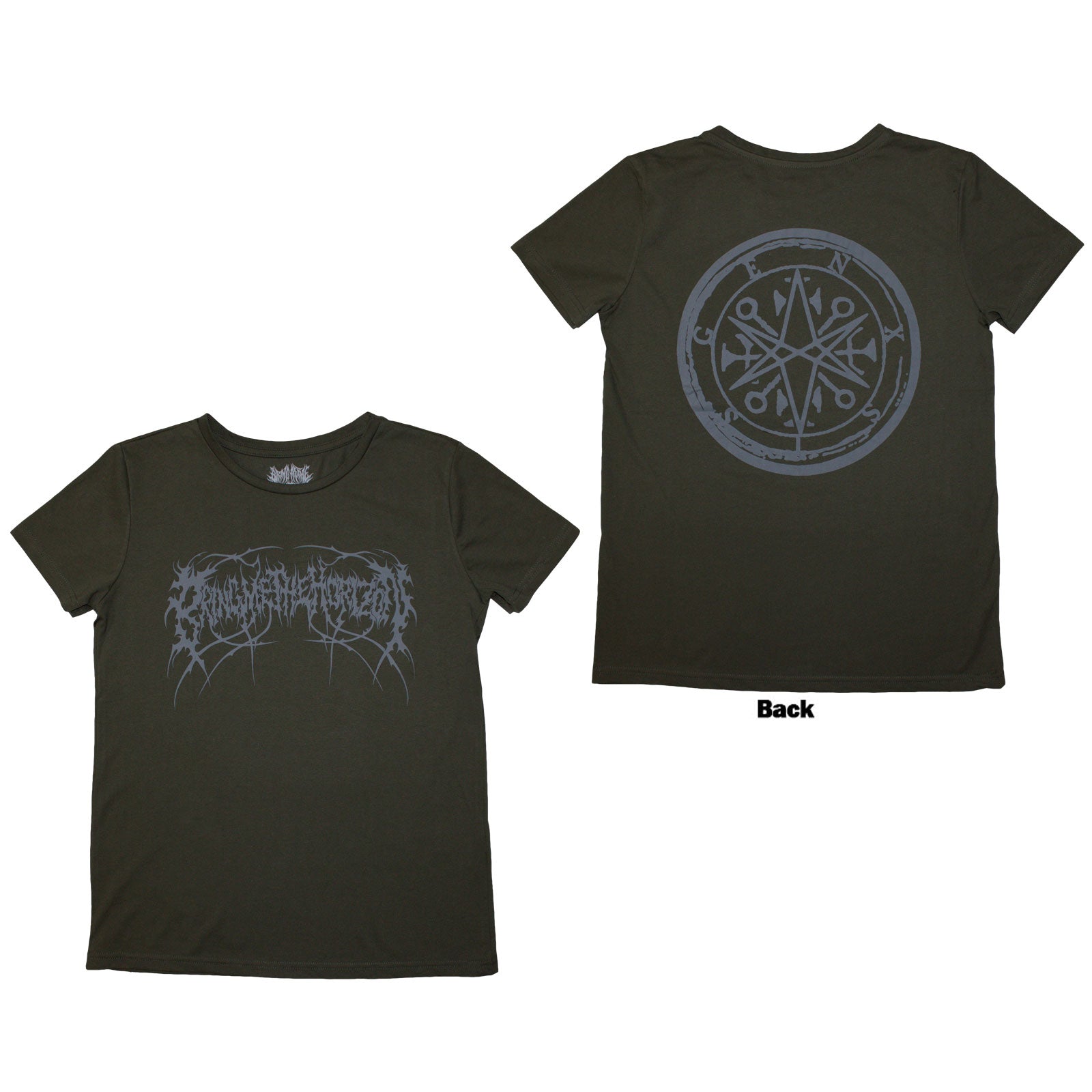 Bring Me The Horizon Metal Logo Genxsis [T-Shirt] Green