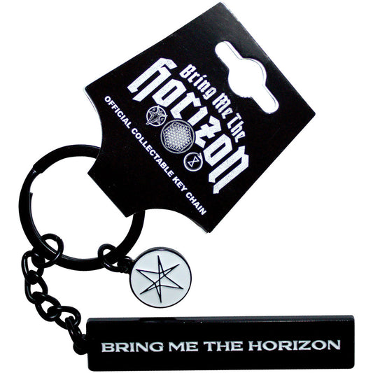 Bring Me The Horizon Text Logo 6-Point Star Charm [Keychain] - Rock Band Apparel