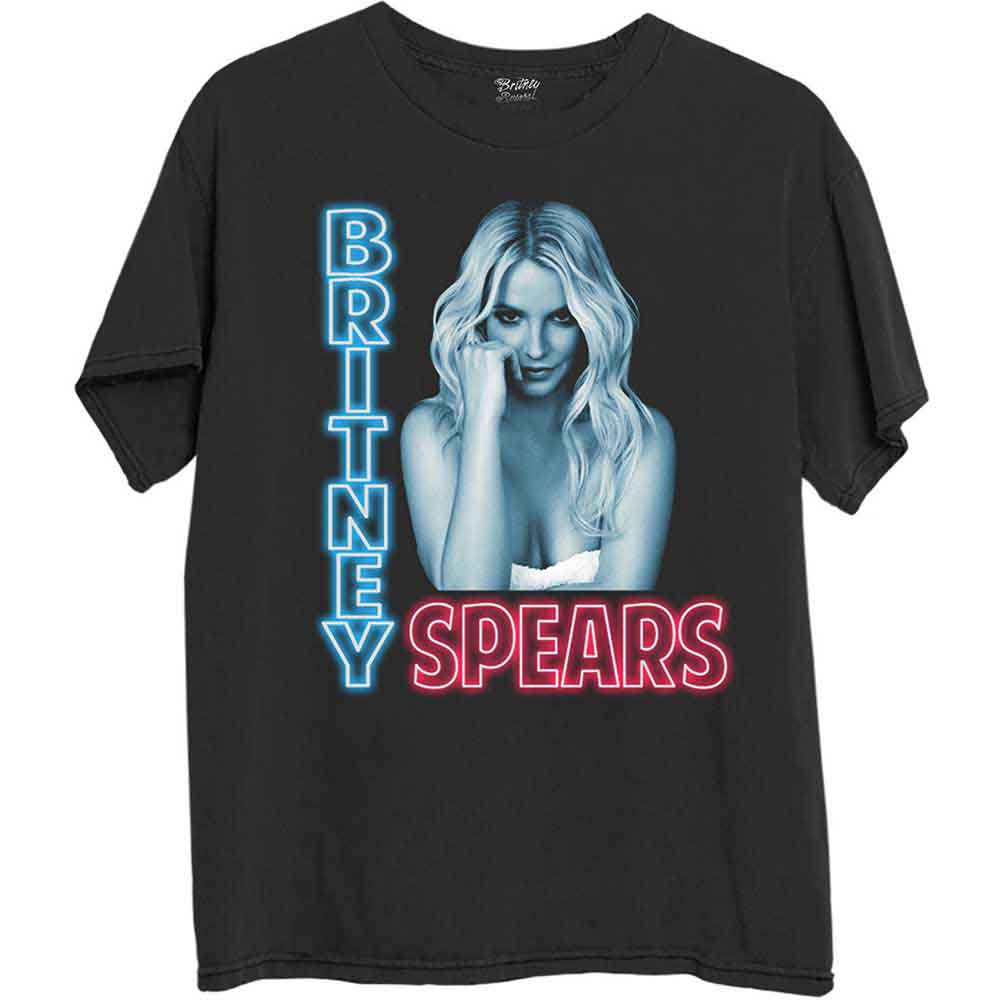 Britney Spears Neon Light [T-Shirt] Black