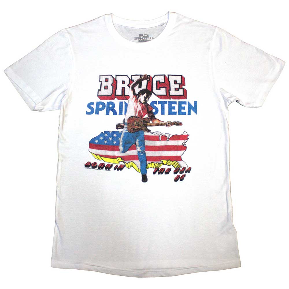 Bruce Springsteen Born In The USA '85 [T-Shirt] White