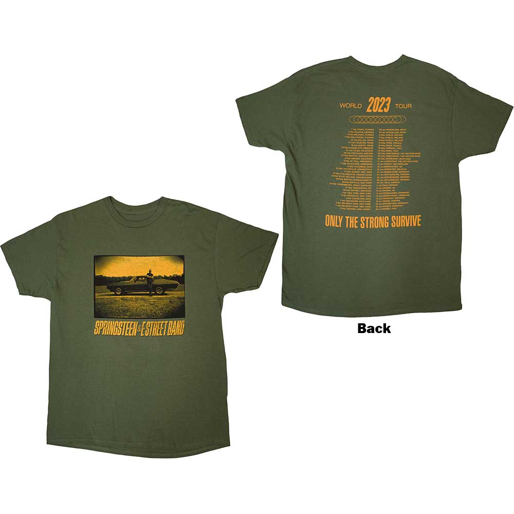 Bruce Springsteen Tour '23 Sepia Car [T-Shirt] - Rock Band Apparel