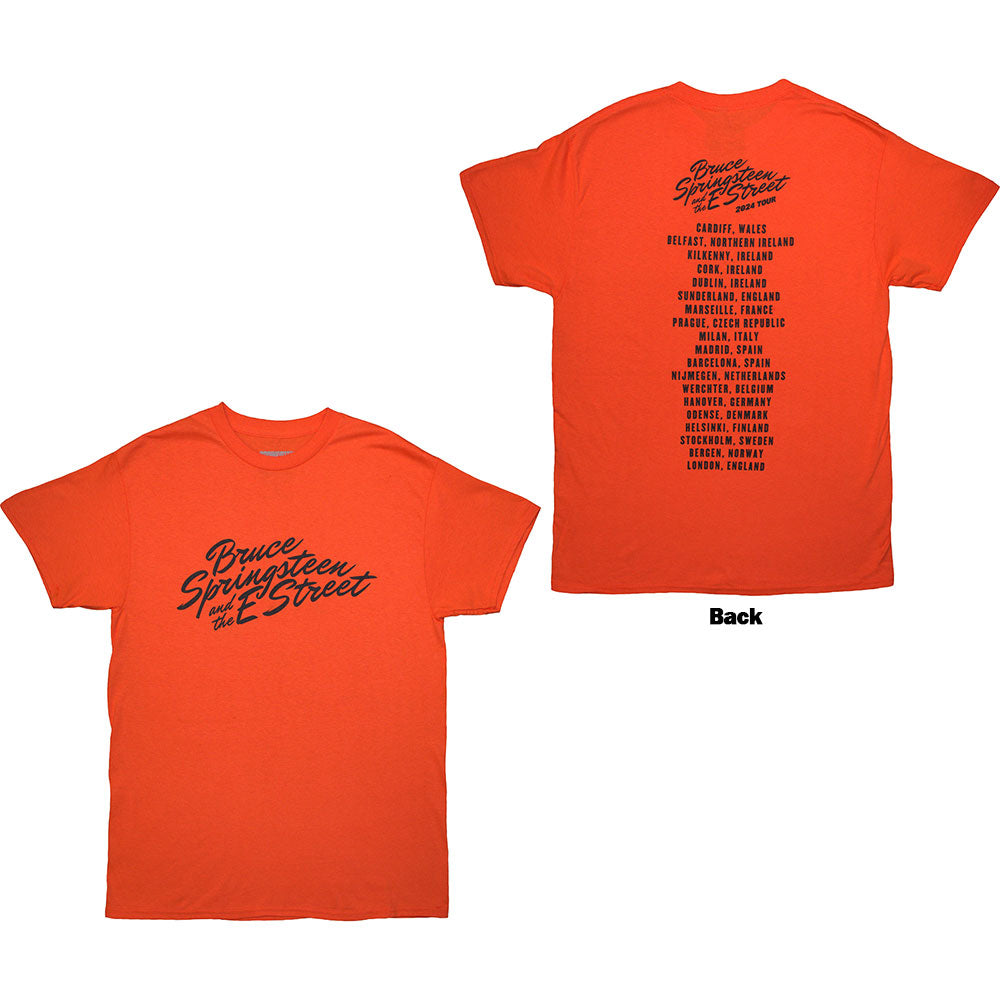 Bruce Springsteen Tour '24 River Font [] Orange
