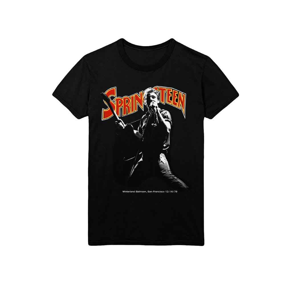 Bruce Springsteen Winterland Ballroom Singing [T-Shirt] - Rock Band Apparel