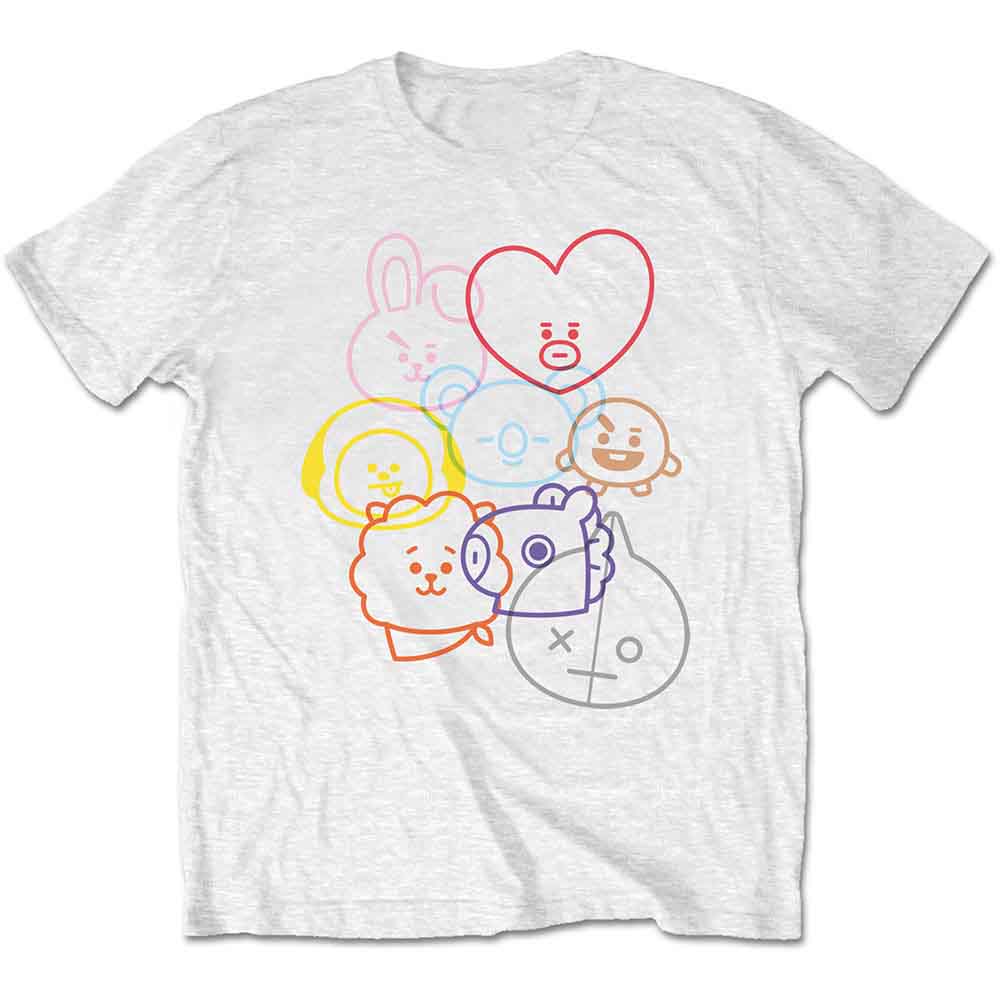 BT21 Faces [T-Shirt] White