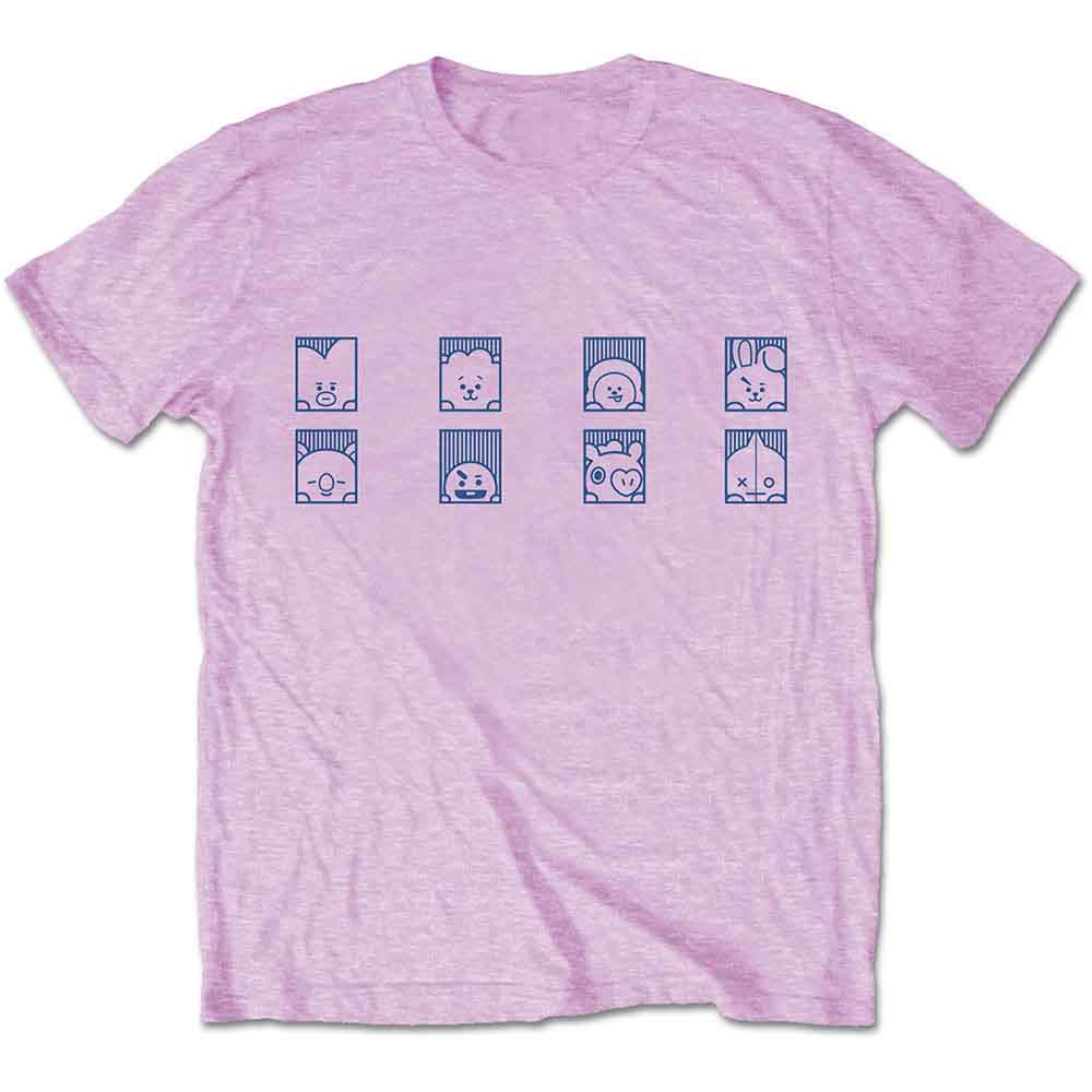 BT21 Group Squares [T-Shirt] - Rock Band Apparel