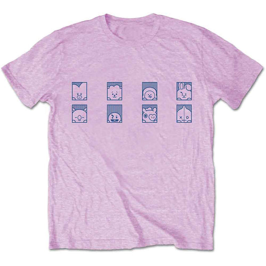 BT21 Group Squares [T-Shirt] - Rock Band Apparel
