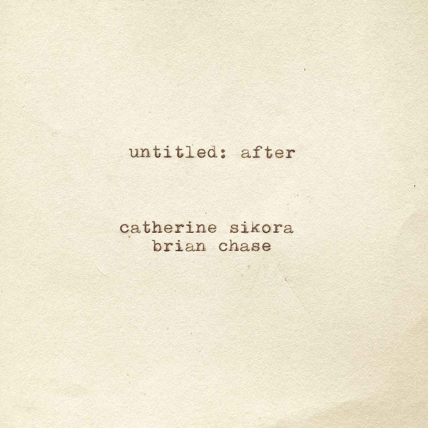 untitled: after [CD]