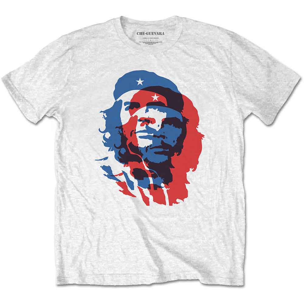 Che Guevara Blue and Red [T-Shirt] White