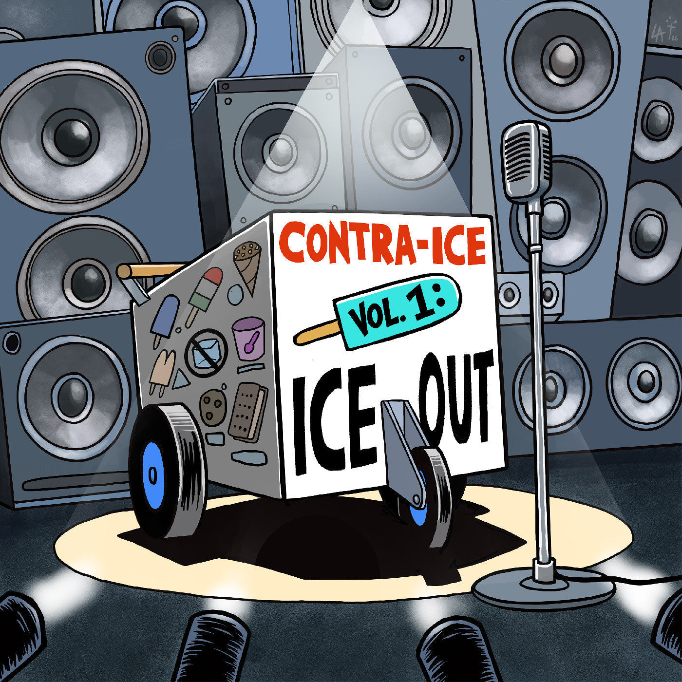 Various Artists - Contra-ICE Vol. 1: Ice Out (ORANGE/BLUE VINYL) [Vinyl]