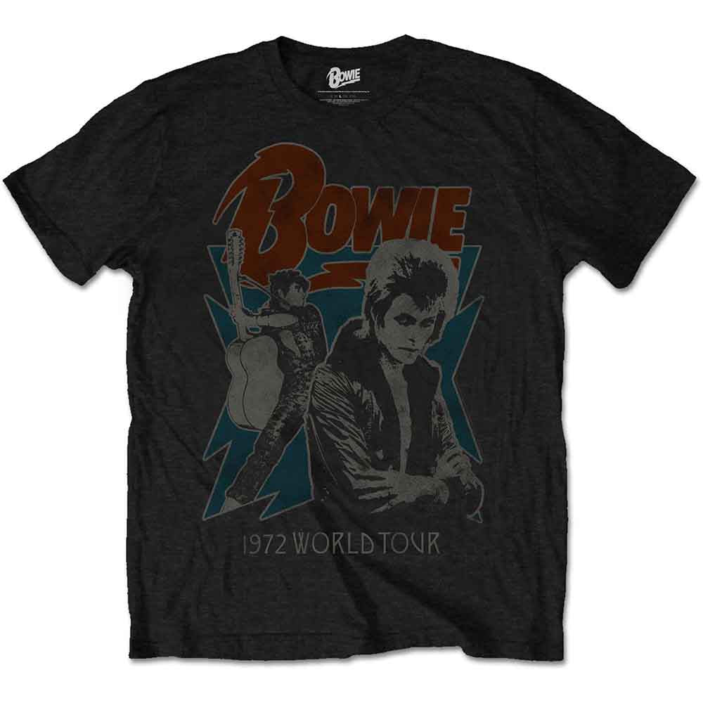 David Bowie 1972 World Tour [T-Shirt] - Rock Band Apparel