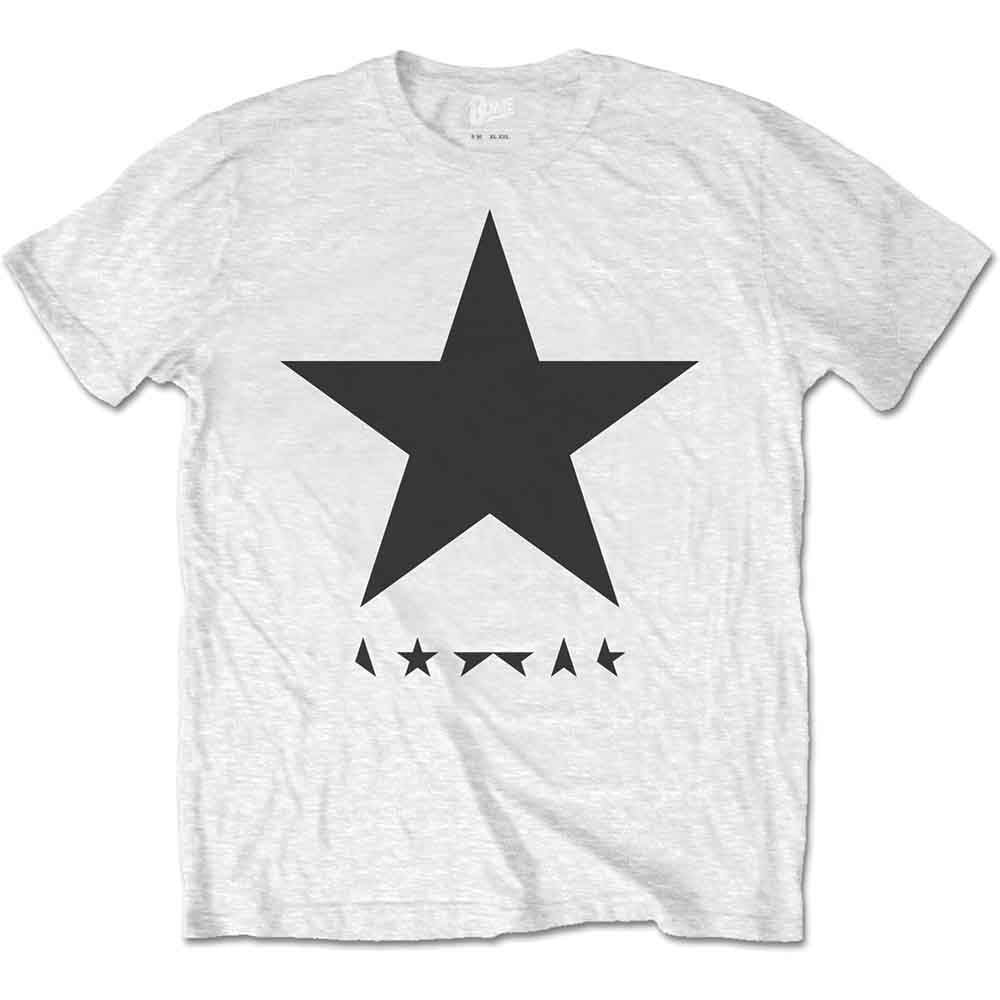David Bowie Blackstar on White [T-Shirt] - Rock Band Apparel