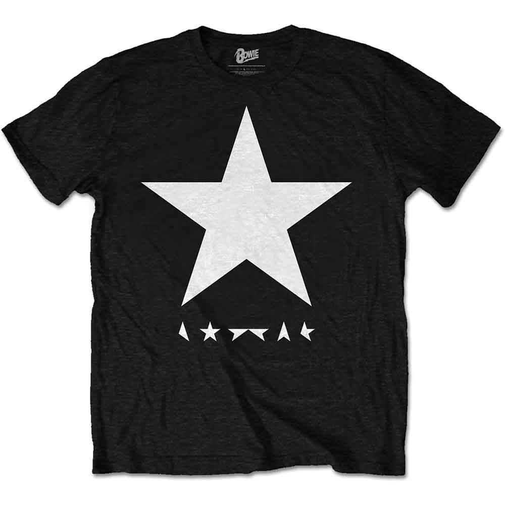 David Bowie Blackstar (White Star on Black) [T-Shirt] - Rock Band Apparel