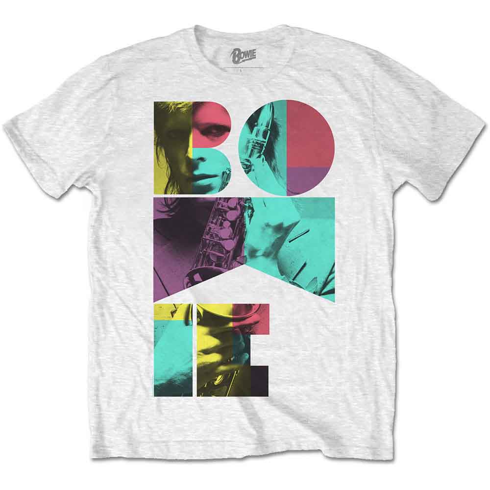 David Bowie Colour Sax [T-Shirt] - Rock Band Apparel
