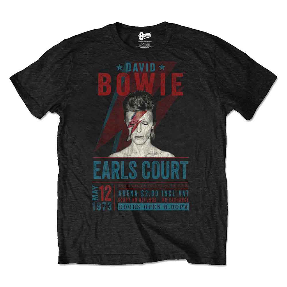 David Bowie Earls Court '73 [T-Shirt] - Rock Band Apparel