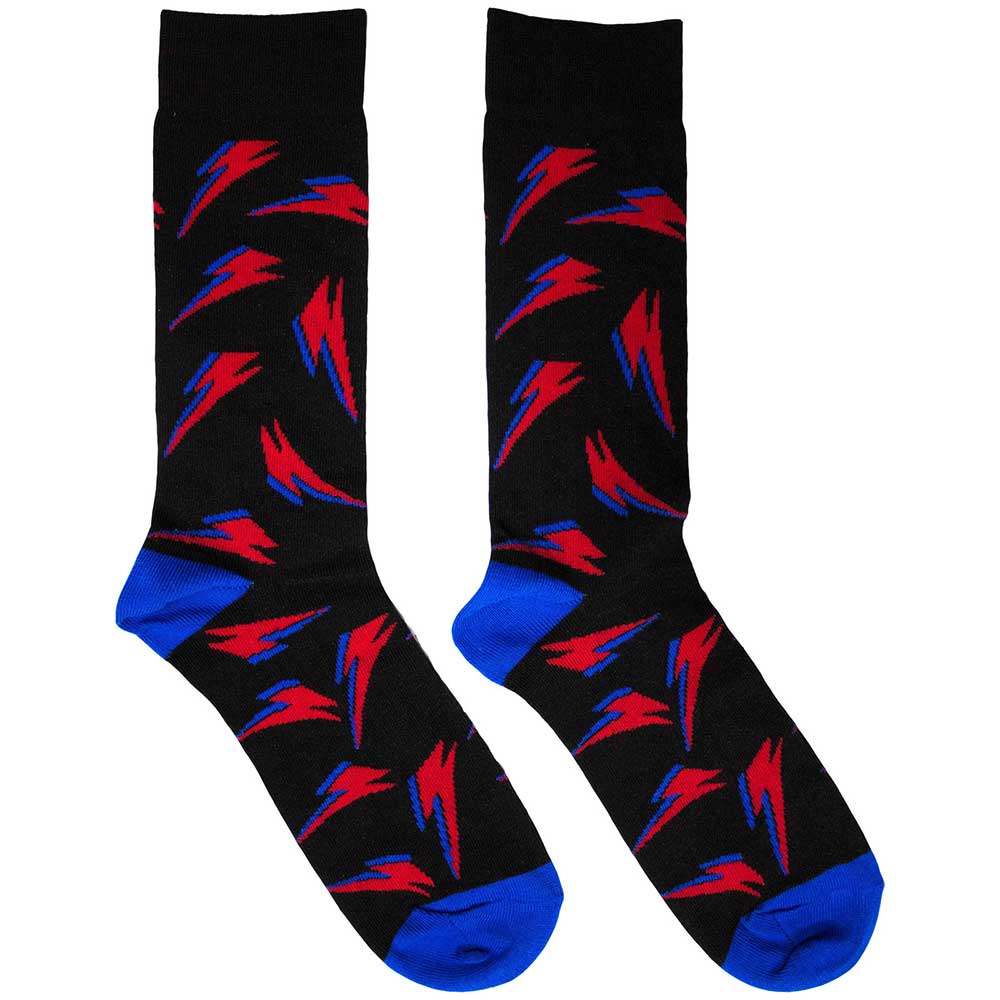 David Bowie Flash Pattern [Socks] Black