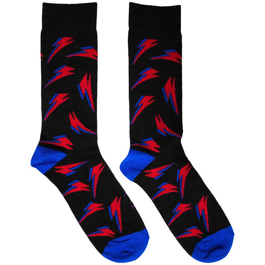 David Bowie Flash Pattern [Socks] Black