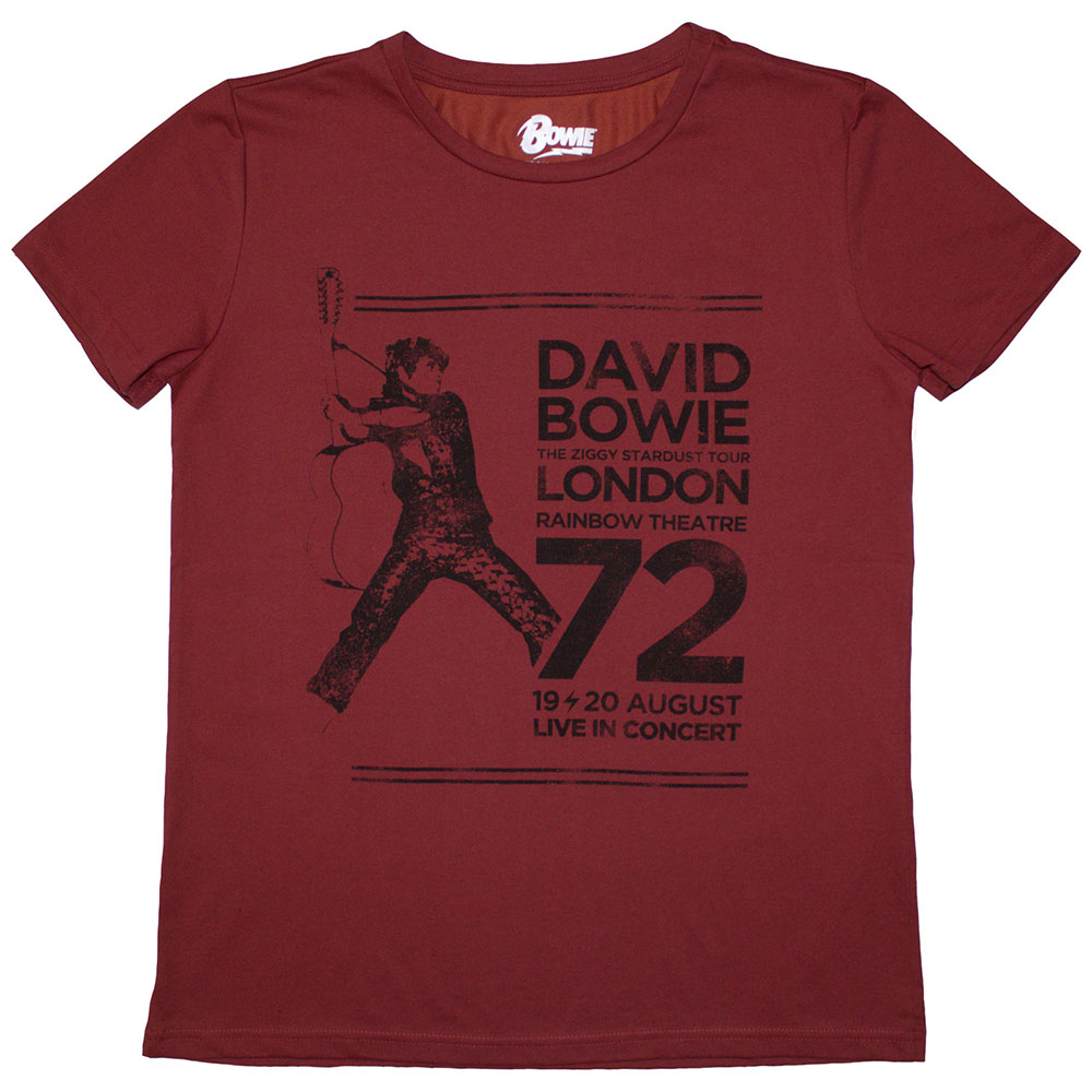 David Bowie Rainbow Theatre [T-Shirt] Red