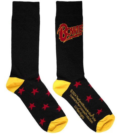 David Bowie Stars [Socks] Black