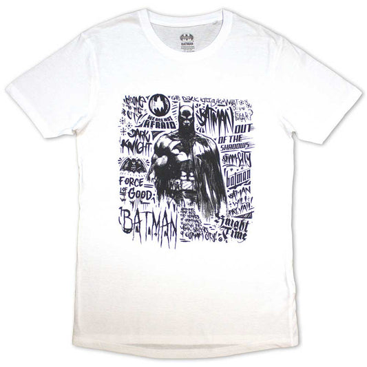 DC Comics Batman - Scribbler [T-Shirt] White