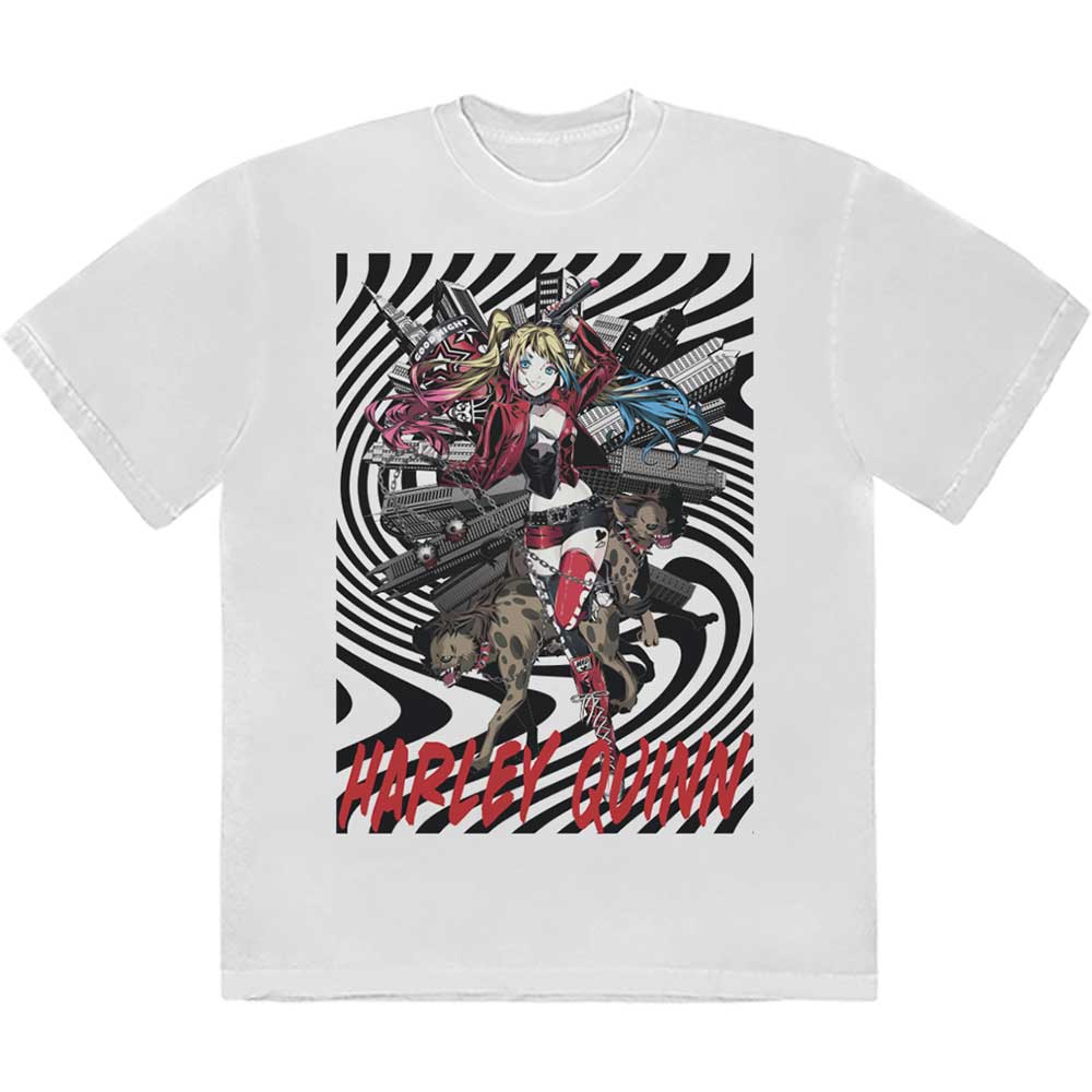 DC Comics Harley Quinn Spiral [T-Shirt] White