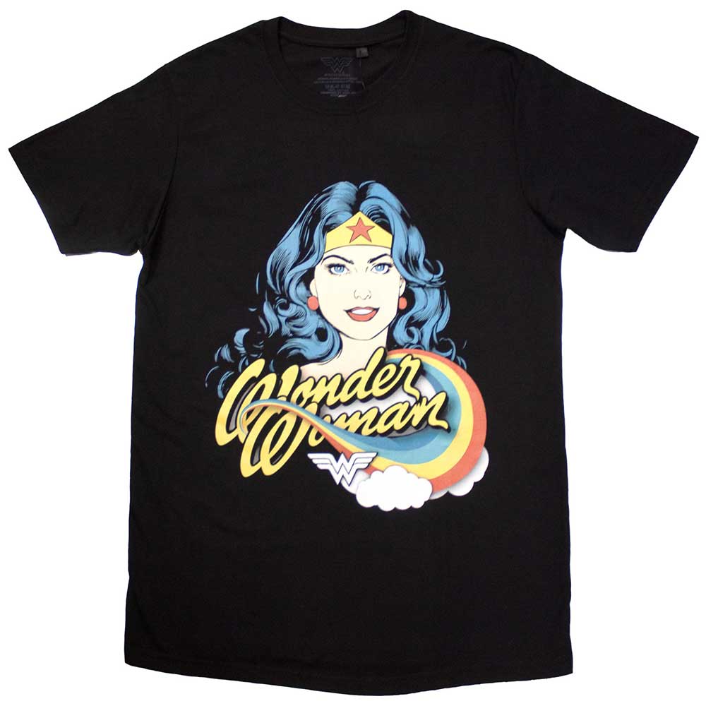 DC Comics Wonder Woman Rainbow [T-Shirt] Black