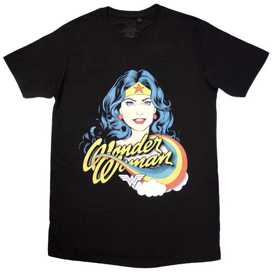 DC Comics Wonder Woman Rainbow [T-Shirt] Black