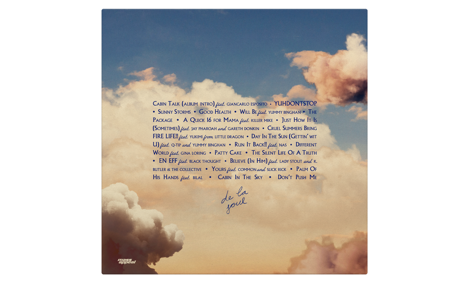 De La Soul - Cabin In The Sky (Alternate Cover) [Opaque Sky Blue Vinyl] [Vinyl]